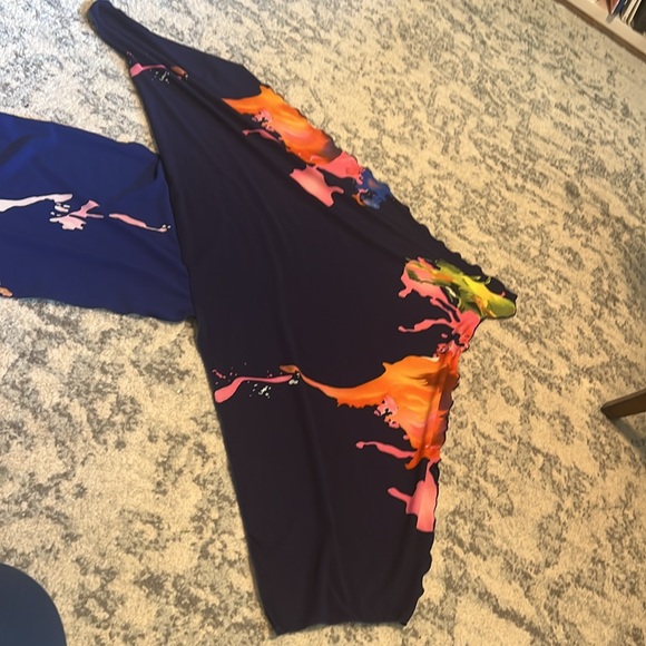 By Vinnik Italian Stretch Chiffon in Citro Print - Picture 3 of 6